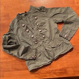 Khaki Green Dress Jacket Maurices Medium
